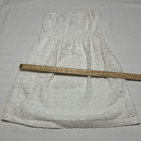 American Eagle White Strapless Dress Size 6 - Picture 3 of 8